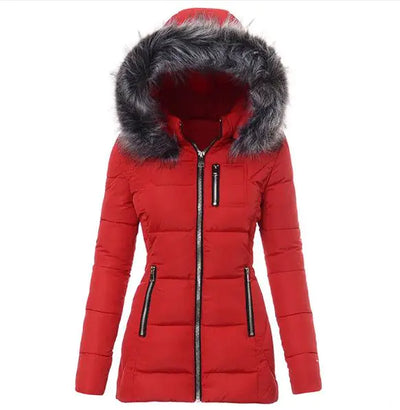 Kris | Stylish winter jacket with faux fur trim