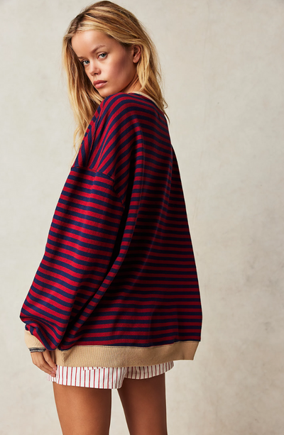 Mana | Striped oversized sweater