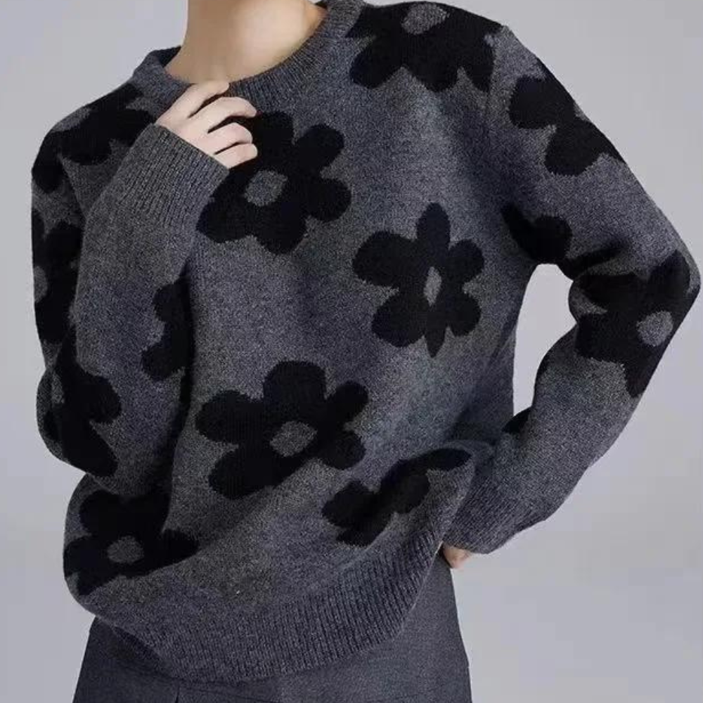 Sinci | Cozy Sweater with Floral Pattern