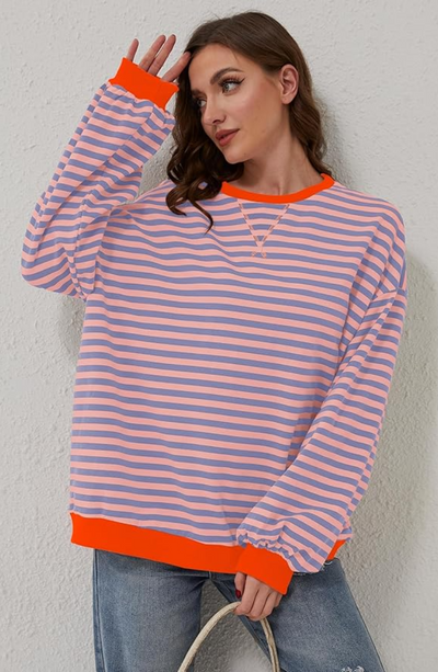 Mana | Striped oversized sweater