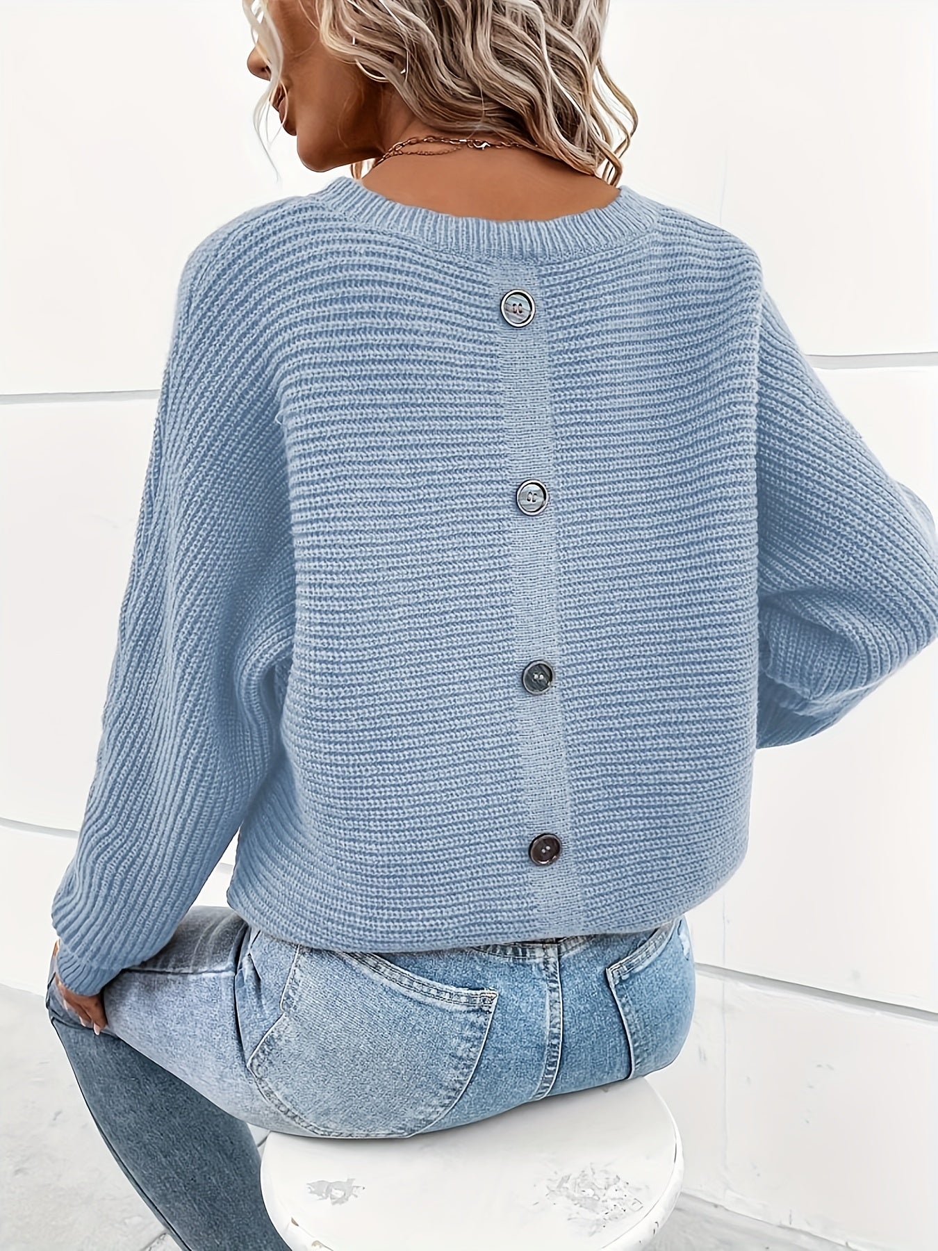 Oslo | Knitted Sweater with Button Placket