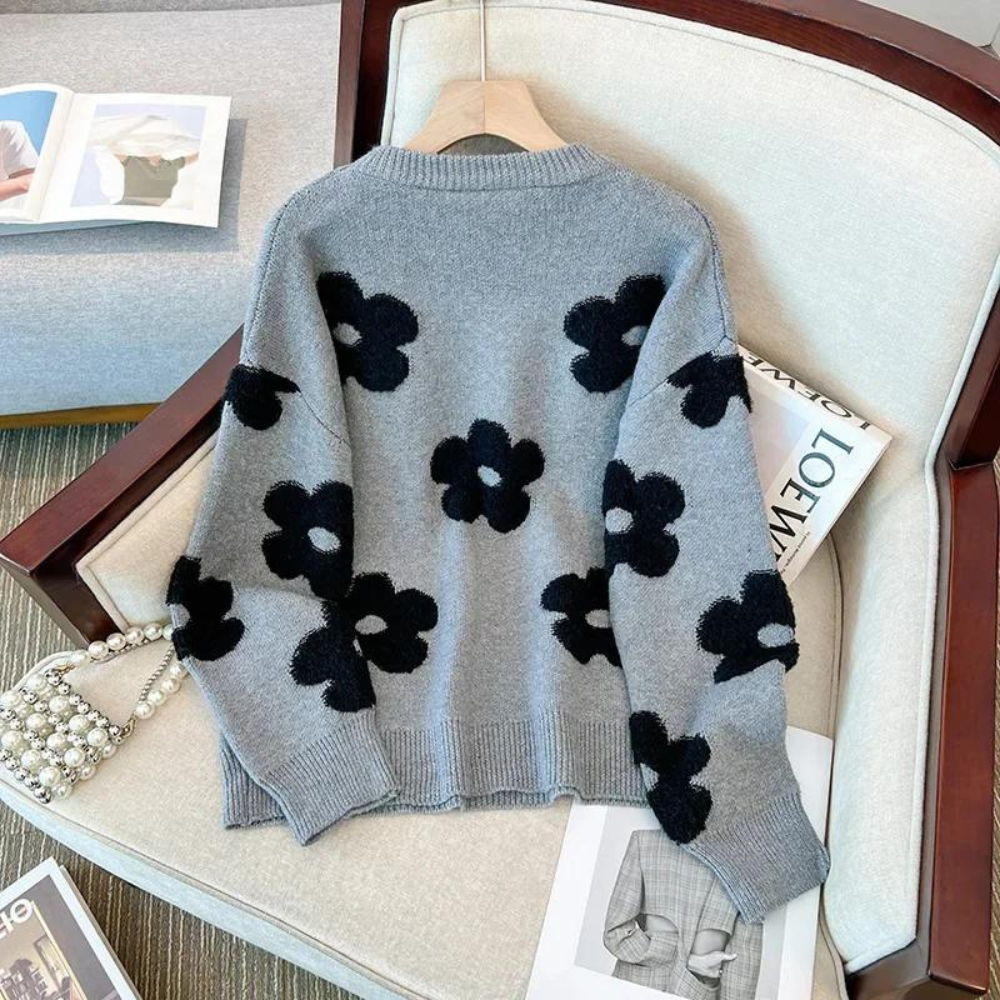 Sinci | Cozy Sweater with Floral Pattern