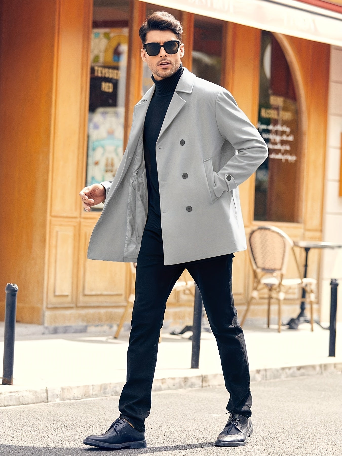 Antoon | Classic Trench Coat Jacket for Men