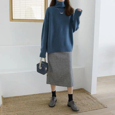 Zia | Loose sweater with turtleneck