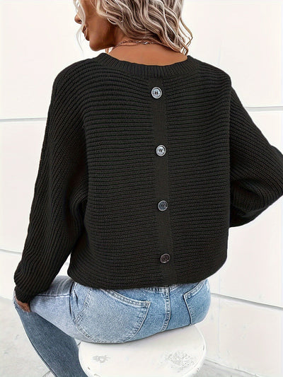 Oslo | Knitted Sweater with Button Placket