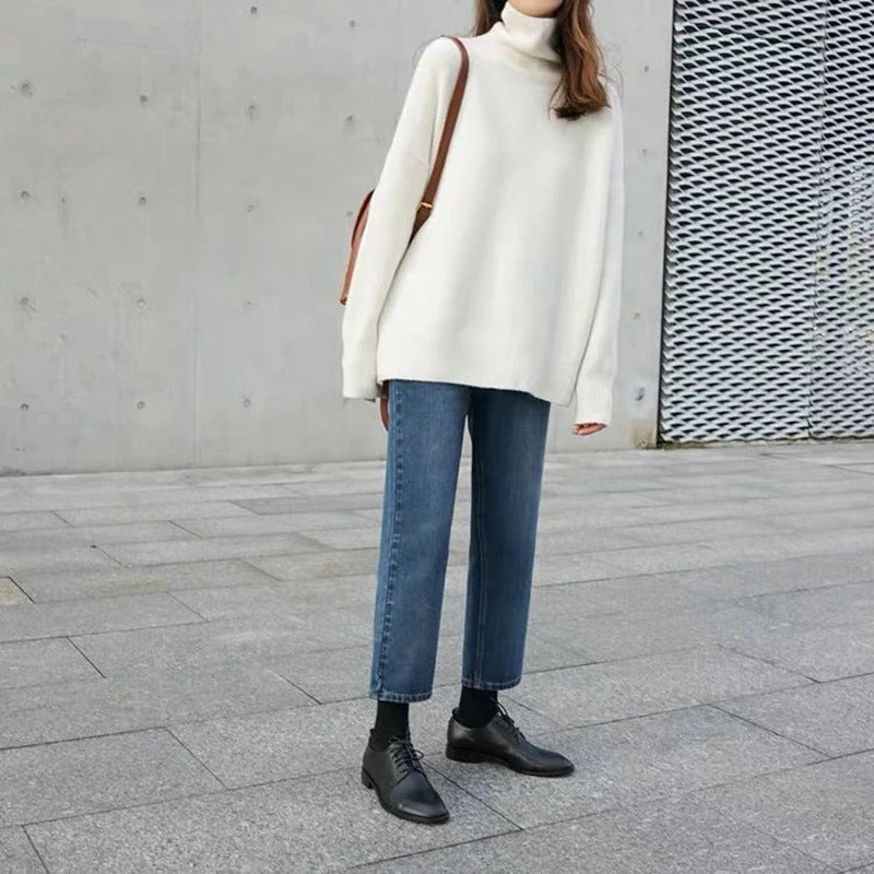 Zia | Loose sweater with turtleneck