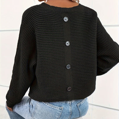 Oslo | Knitted Sweater with Button Placket