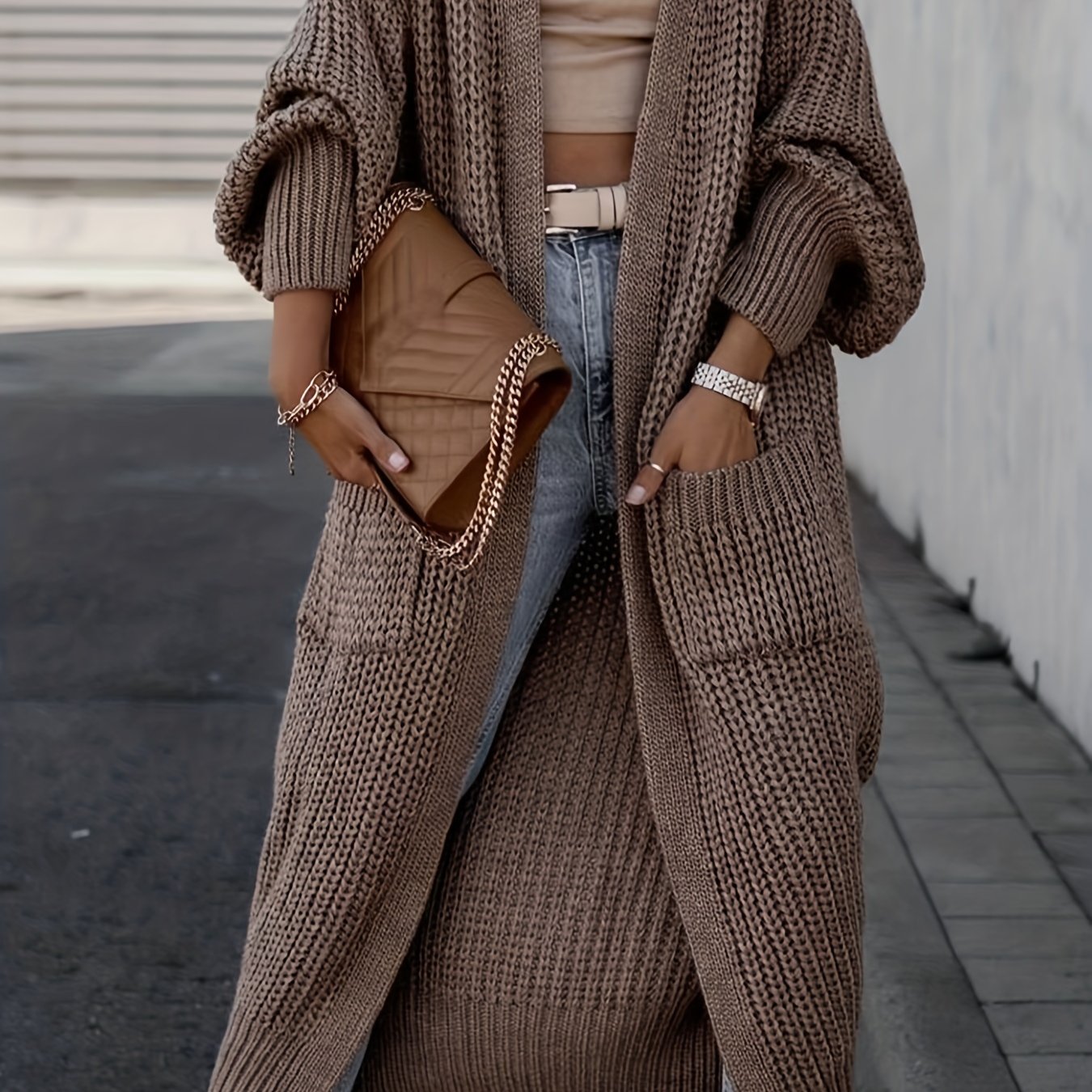 Elsa | Ribbed cardigan for women