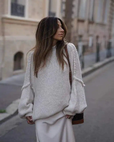 Annie | Cozy, fluffy oversized knitted sweater