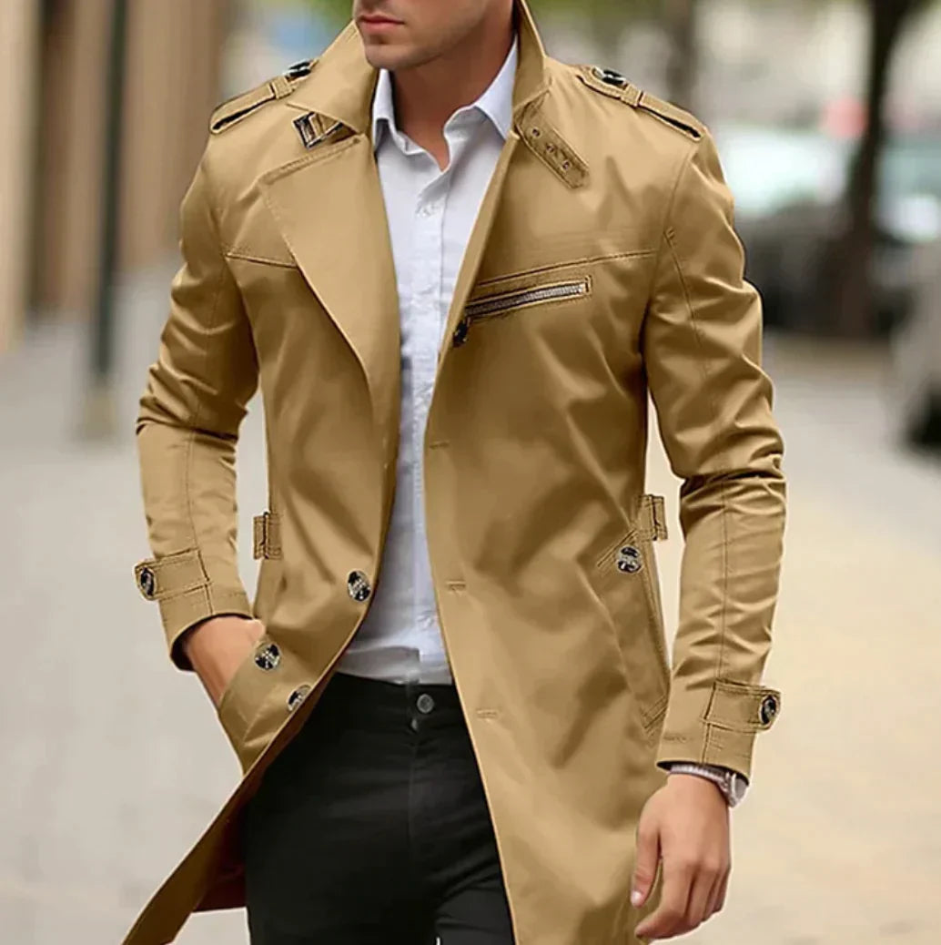 Giovanni | Elegant Trench Coat for Men for Spring