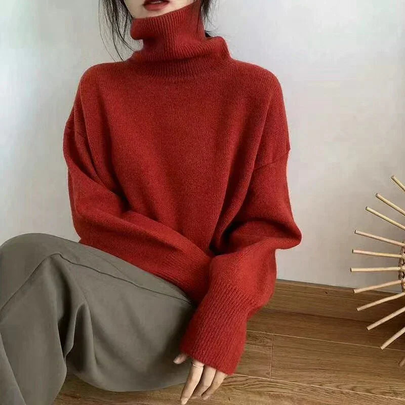 Zia | Loose sweater with turtleneck