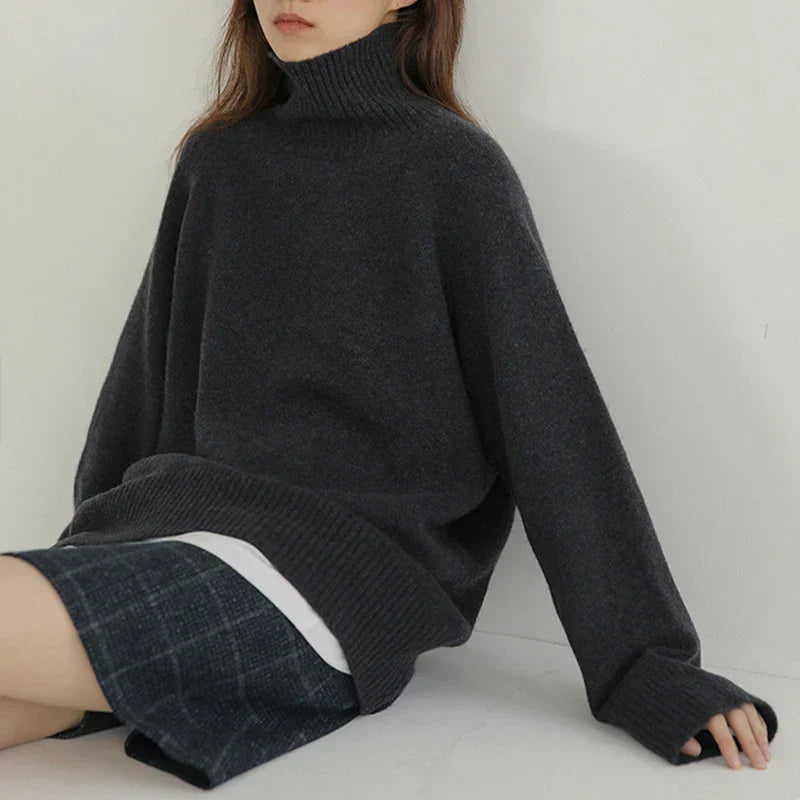 Zia | Loose sweater with turtleneck