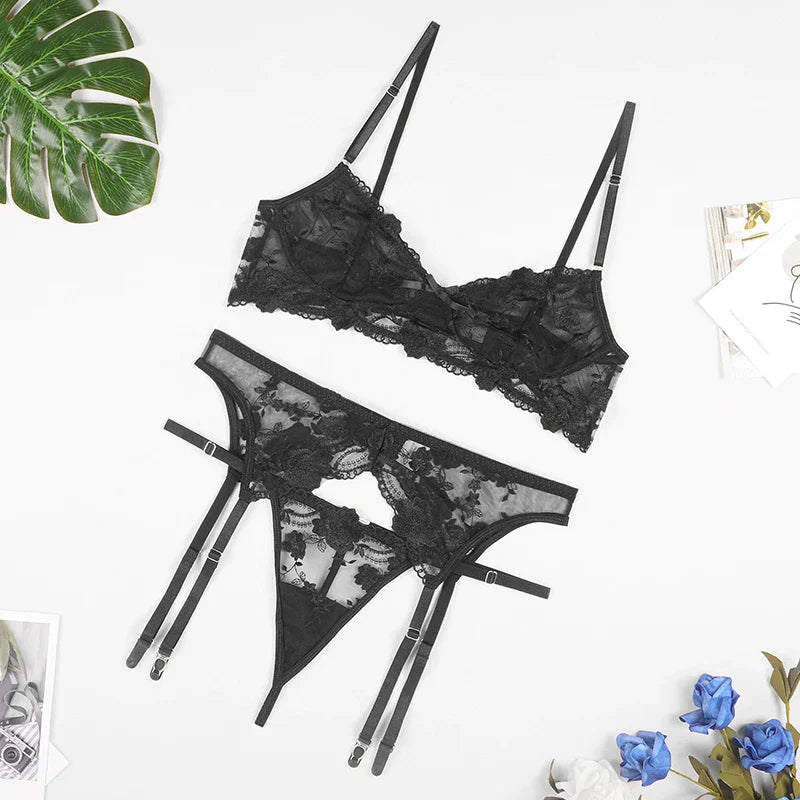 Natalia | 3-piece French Lingerie Set