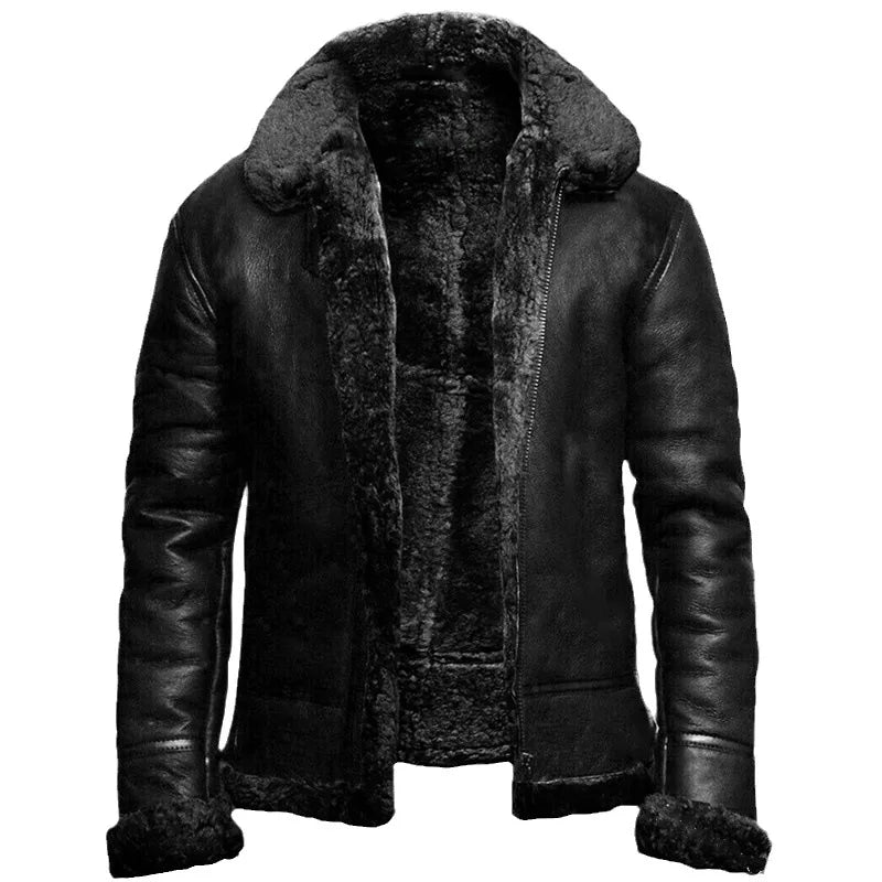 Romano | Stylish Leather Winter Coat