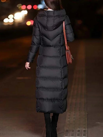 Lianne | Extra long, warm puffer jacket