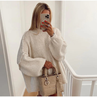 Annie | Cozy, fluffy oversized knitted sweater