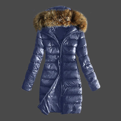 Diana | Warm puffer fur jacket - Windproof