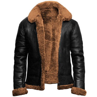 Romano | Stylish Leather Winter Coat