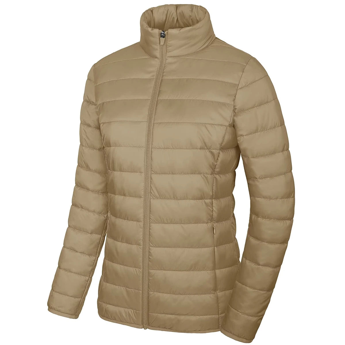 Hala | Puffer jacket with ribbed knit