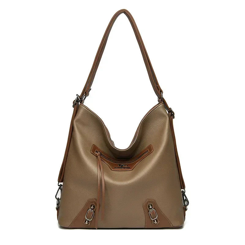 Ashley | Elegant Leather Bag with Multiple Compartments