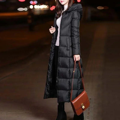 Lianne | Extra long, warm puffer jacket