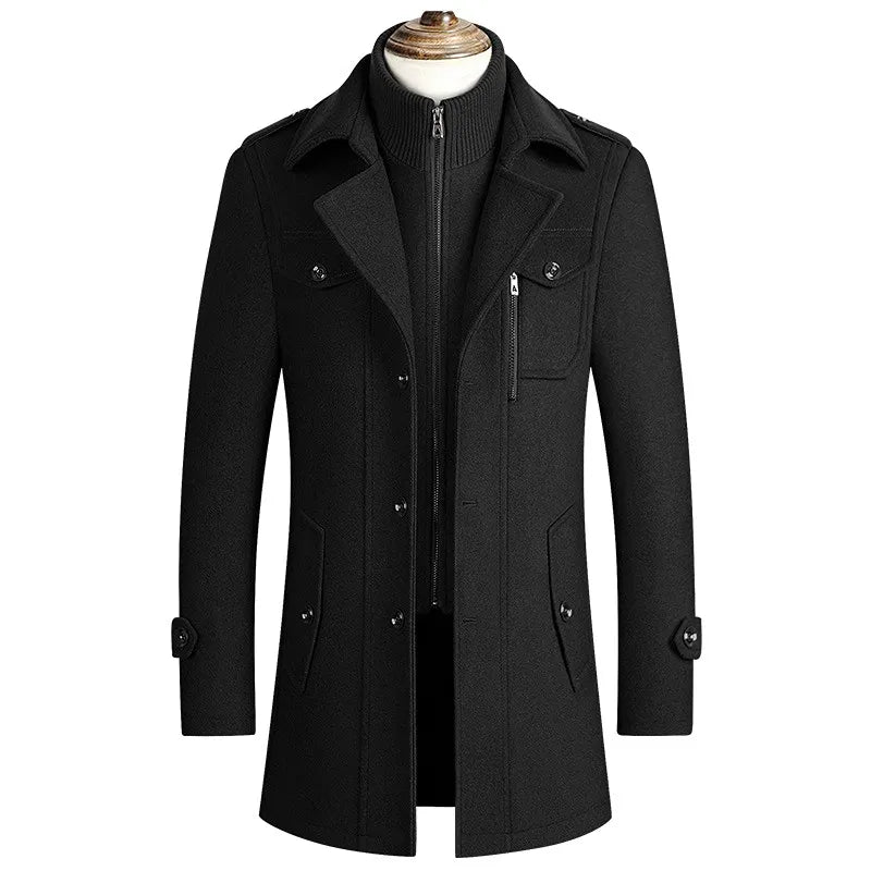 Vincent | Trench Coat with Open Collar