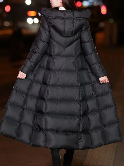 Lianne | Extra long, warm puffer jacket