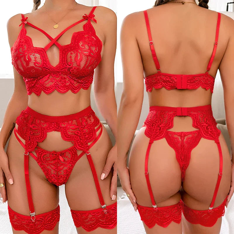 Mariana | 3-piece French lingerie set