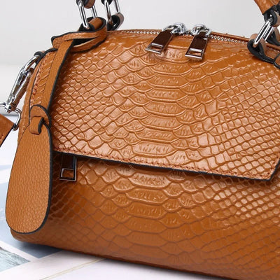 Ellen | Elegant Handbag with Crocodile Print