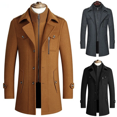 Vincent | Trench Coat with Open Collar