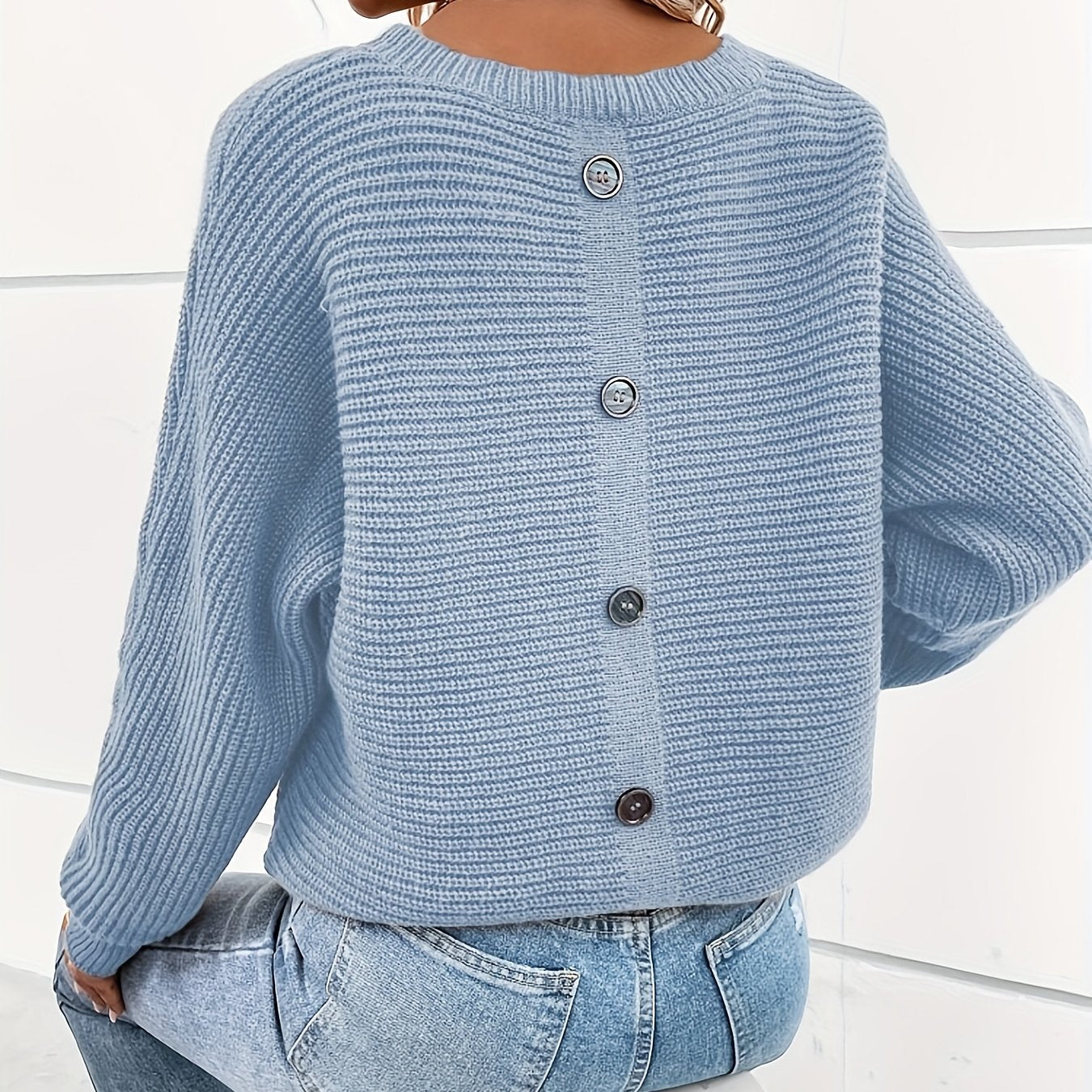 Oslo | Knitted Sweater with Button Placket