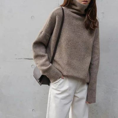 Zia | Loose sweater with turtleneck