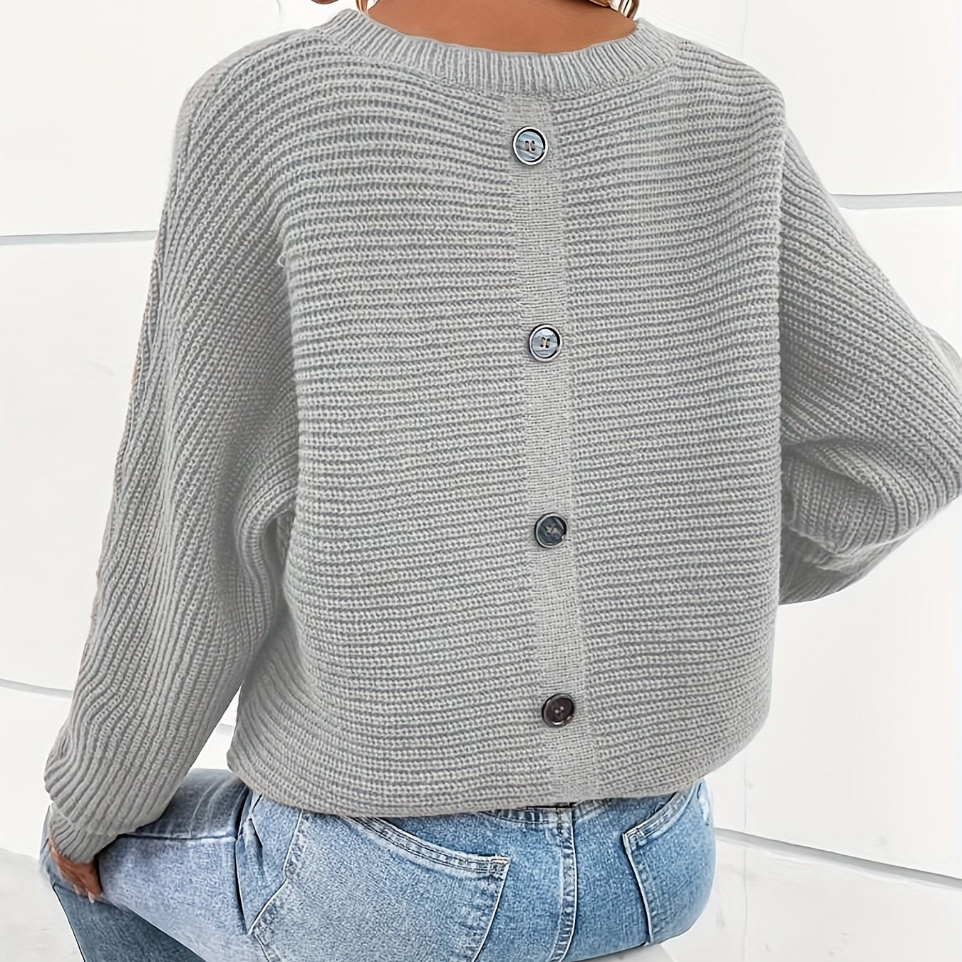 Oslo | Knitted Sweater with Button Placket