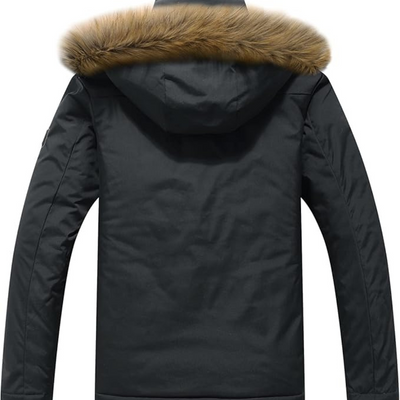 Julius | Warm Winter Jacket with Hood for Men