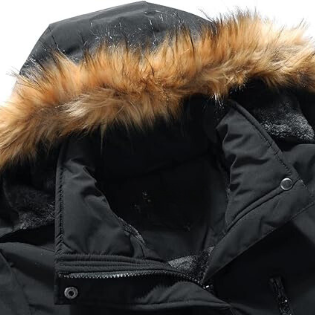 Julius | Warm Winter Jacket with Hood for Men