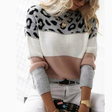 Ceril | Leopard Sweater with Vibrant Colors