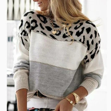 Ceril | Leopard Sweater with Vibrant Colors