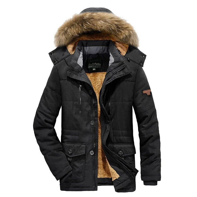 Julius | Warm Winter Jacket with Hood for Men